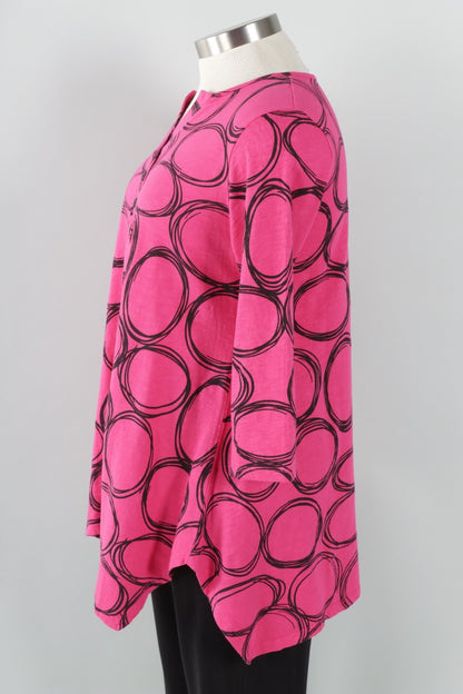 Henley Tunic - Roja Pond Print 