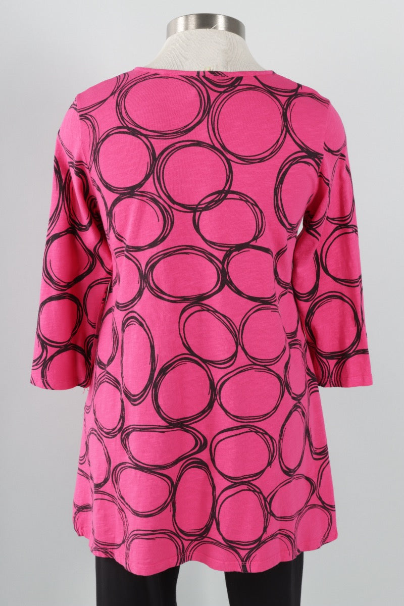 Henley Tunic - Roja Pond Print 