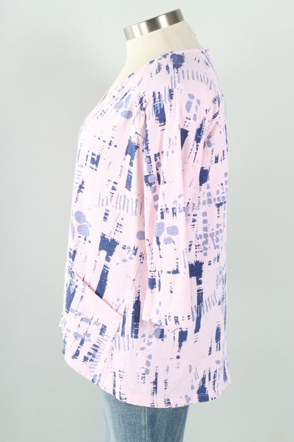 Hi Lo Pocket Tunic - Lullaby Matrix Print 
