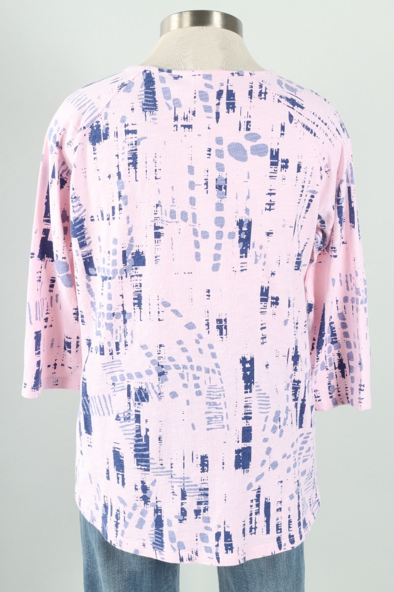 Hi Lo Pocket Tunic - Lullaby Matrix Print 