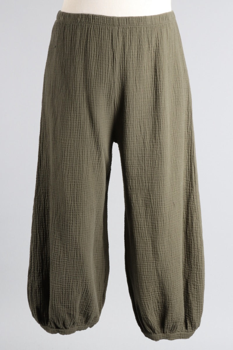 Campa Pant - Peppercorn Gauze