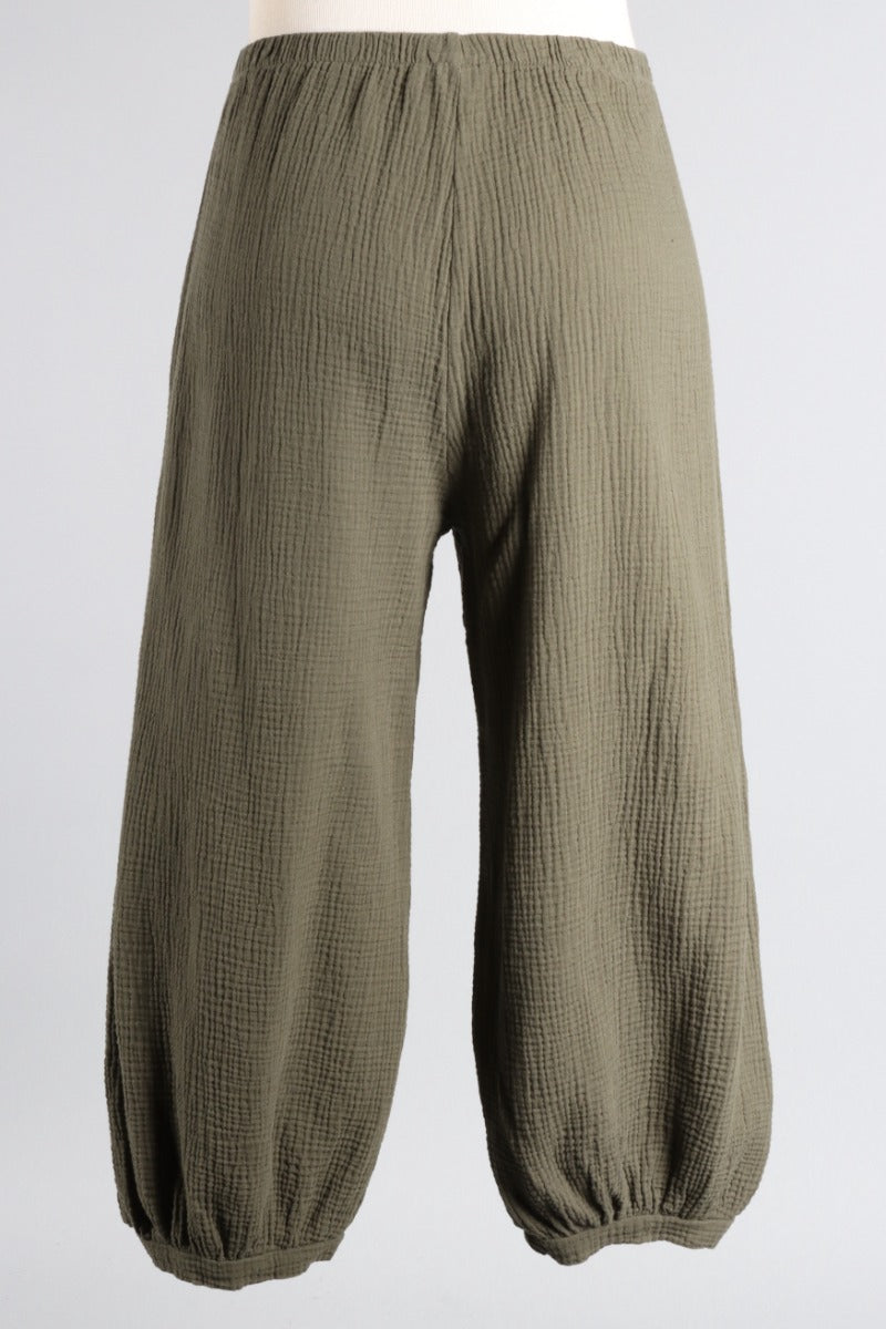 Campa Pant - Peppercorn Gauze