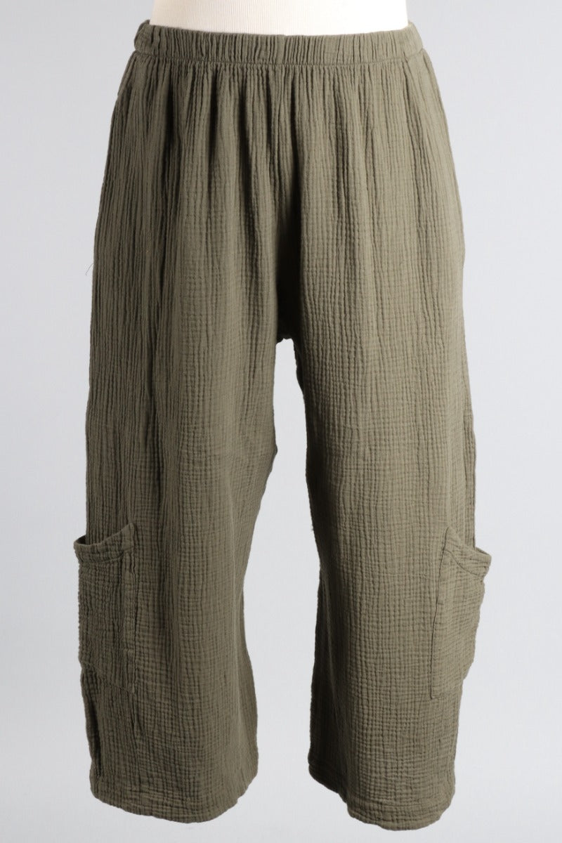 Casbah Pant - Peppercorn Gauze
