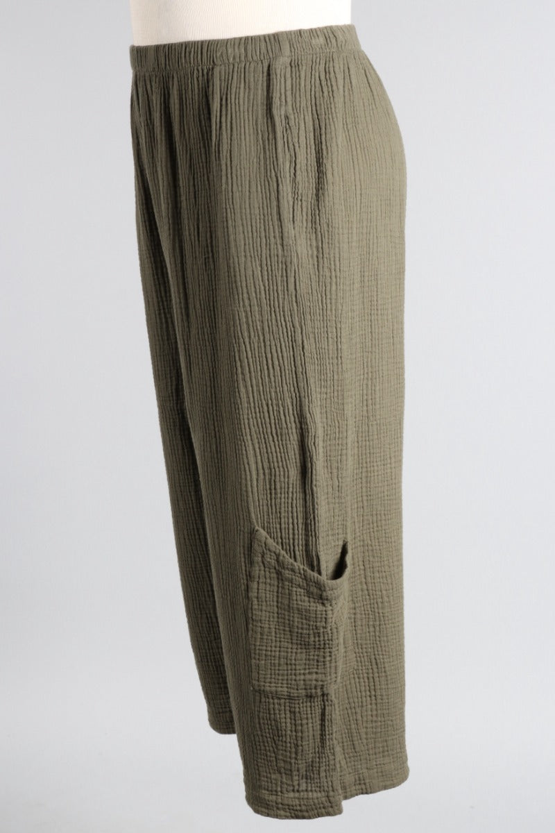 Casbah Pant - Peppercorn Gauze