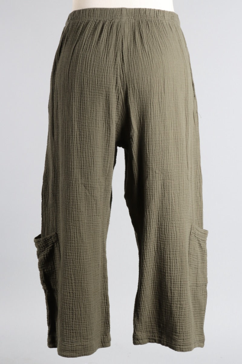 Casbah Pant - Peppercorn Gauze