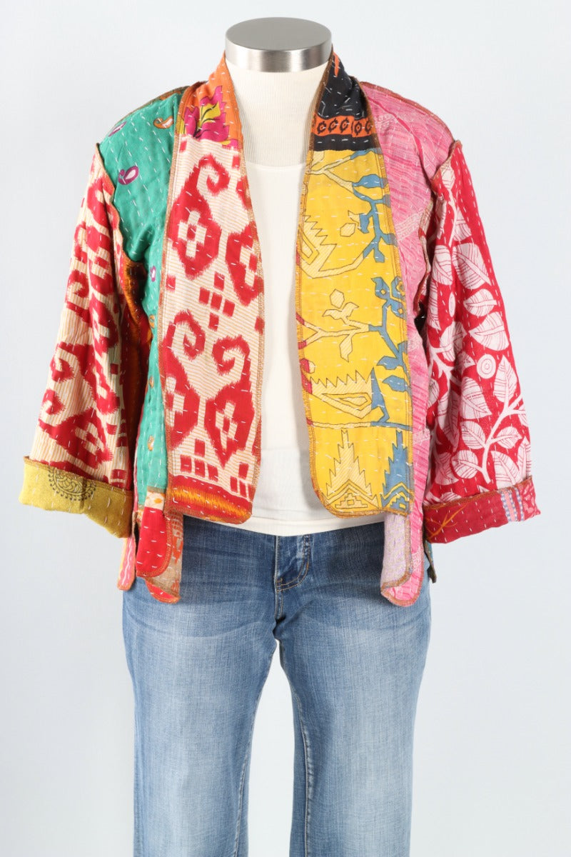 Patchwork Kimono Jacket - Multi Color #1