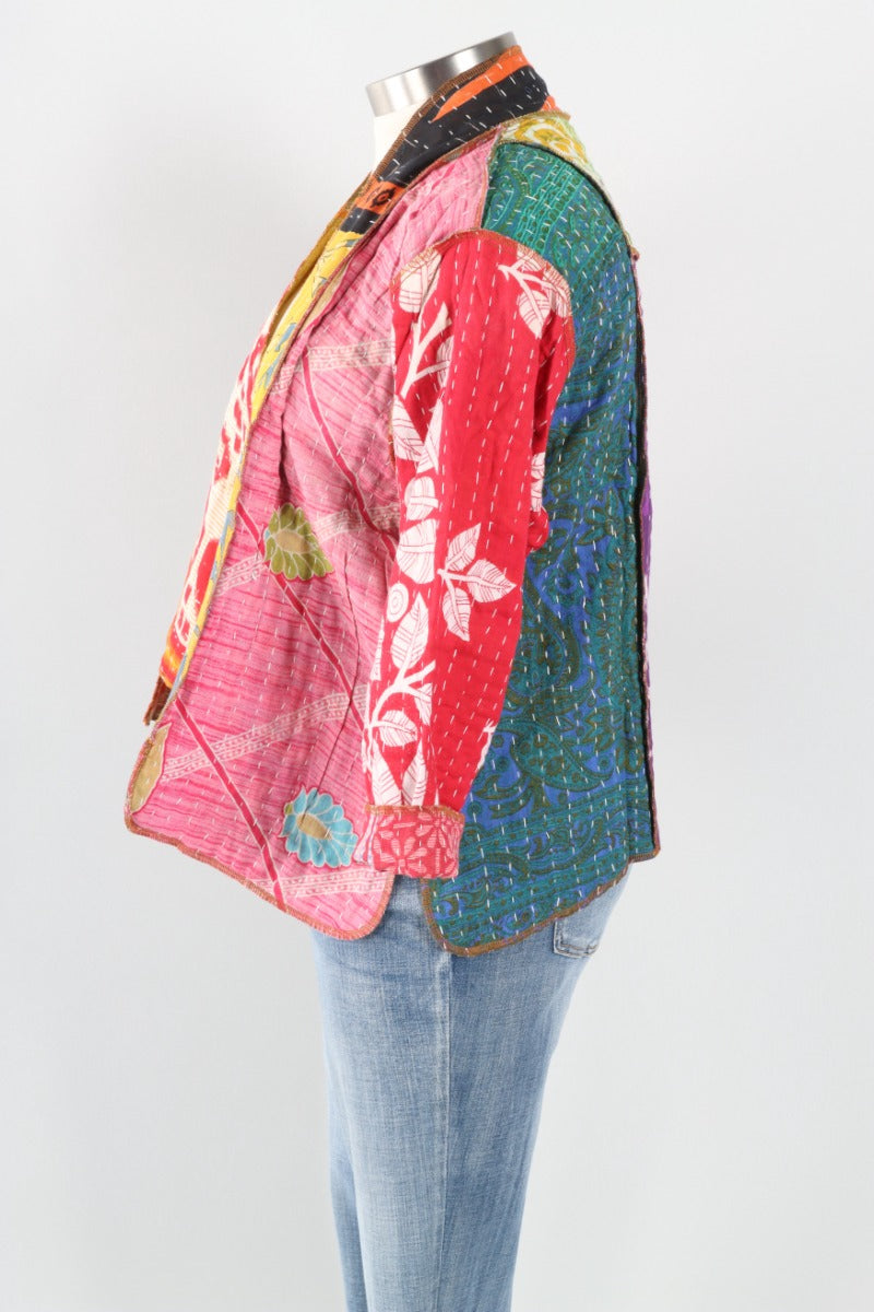 Patchwork Kimono Jacket - Multi Color #1