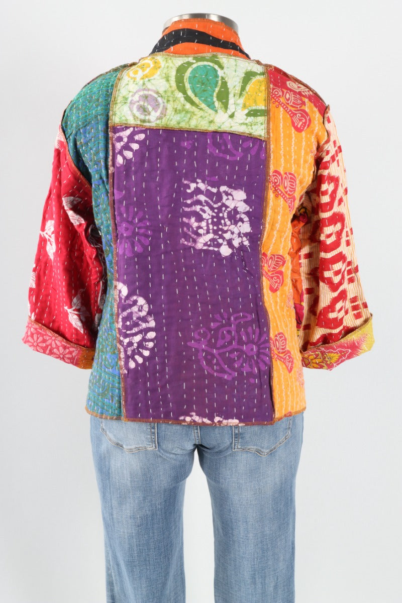 Patchwork Kimono Jacket - Multi Color #1