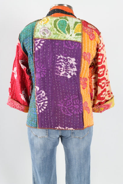 Patchwork Kimono Jacket - Multi Color #1