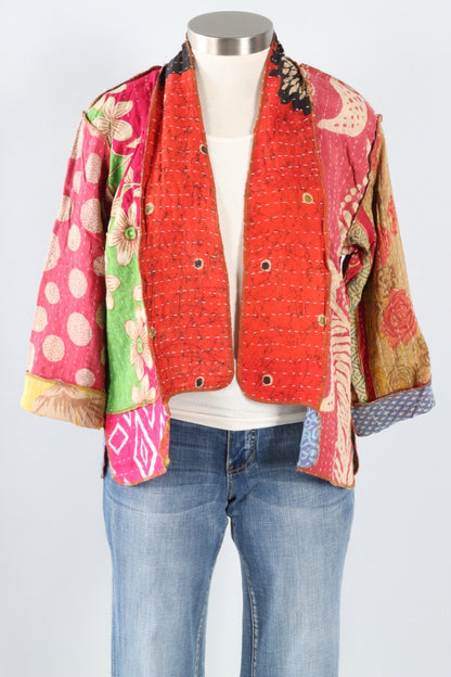 Patchwork Kimono Jacket - Multi Color #5