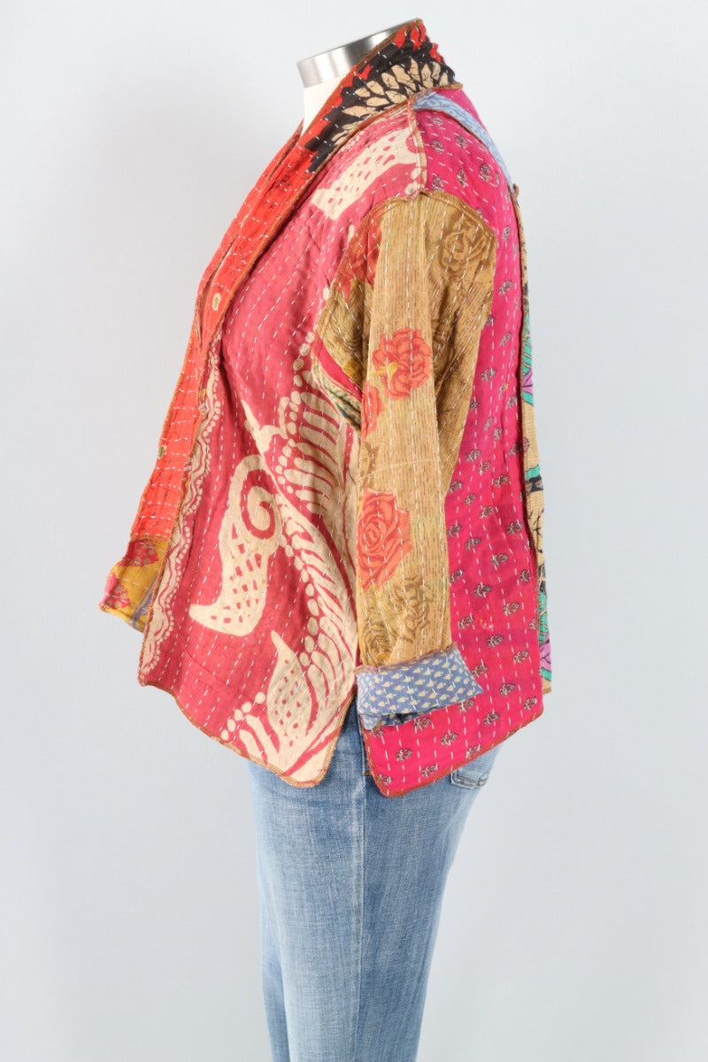 Patchwork Kimono Jacket - Multi Color #5
