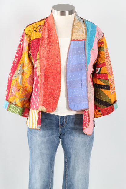 Patchwork Kimono Jacket - Multi Color #10