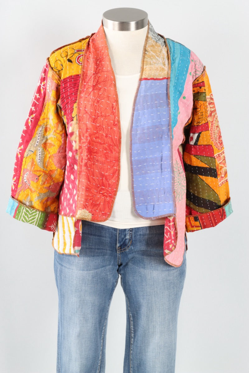 Patchwork Kimono Jacket - Multi Color #10