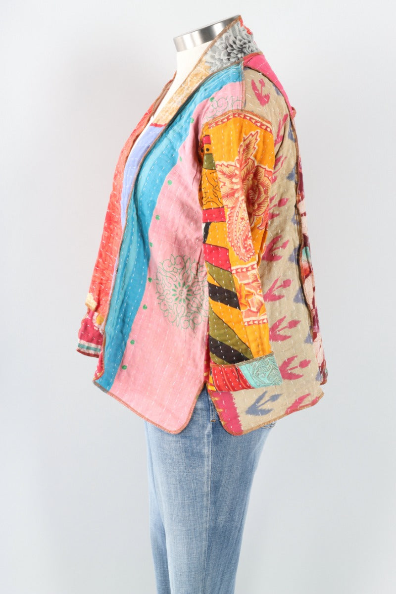 Patchwork Kimono Jacket - Multi Color #10