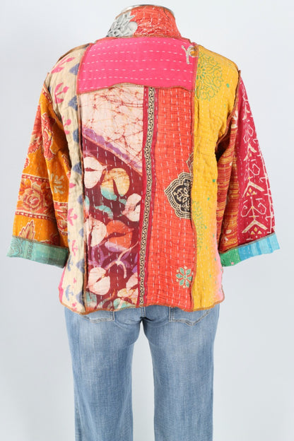 Patchwork Kimono Jacket - Multi Color #10