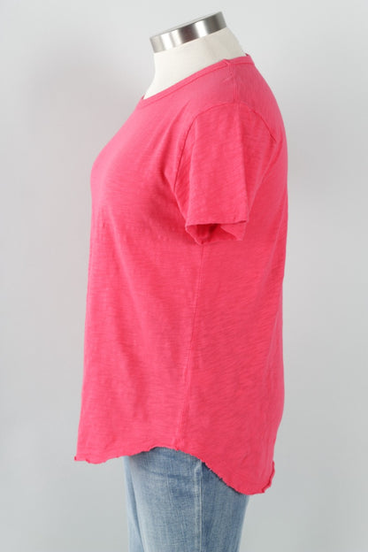 Short Sleeve Crew Tee - Fuchsia Flash 