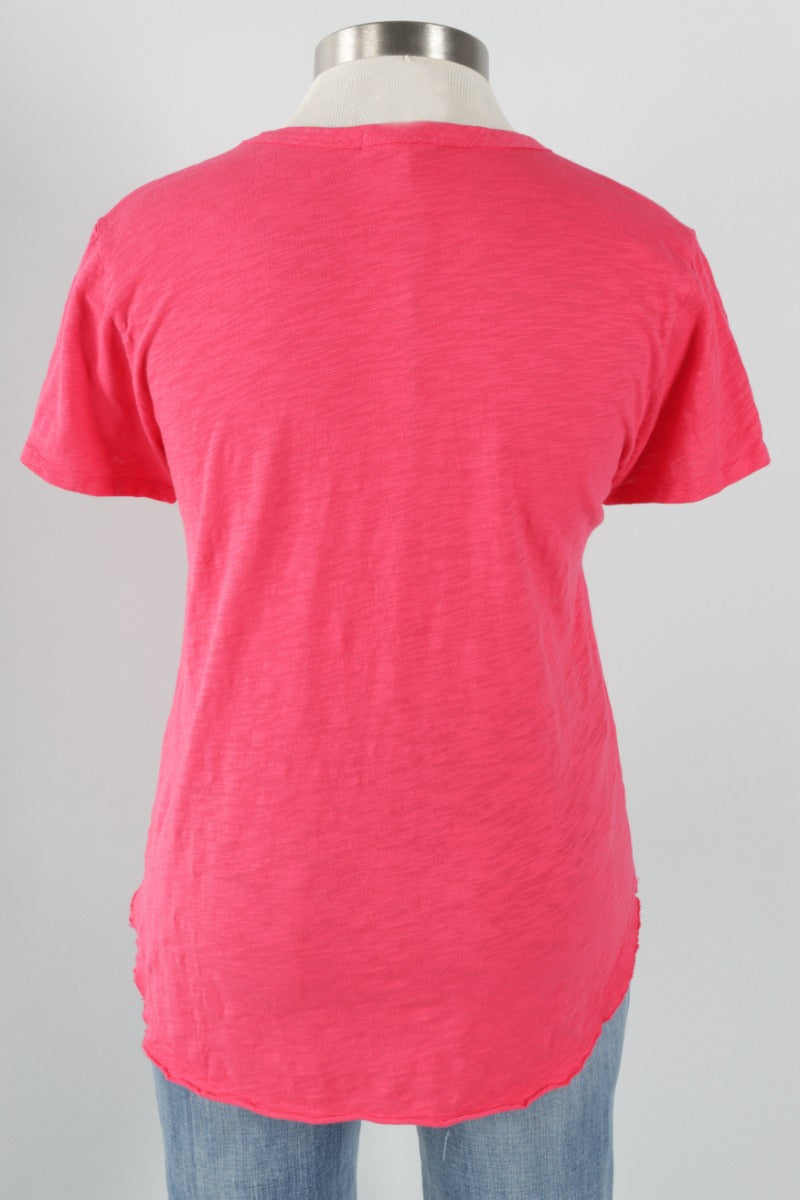 Short Sleeve Crew Tee - Fuchsia Flash 
