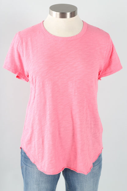 Short Sleeve Crew Tee - Pink Shimmer