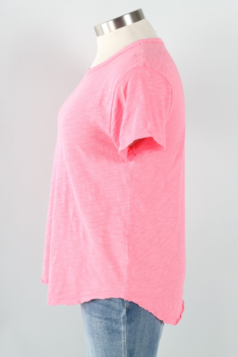 Short Sleeve Crew Tee - Pink Shimmer