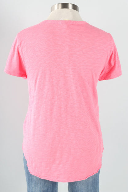 Short Sleeve Crew Tee - Pink Shimmer