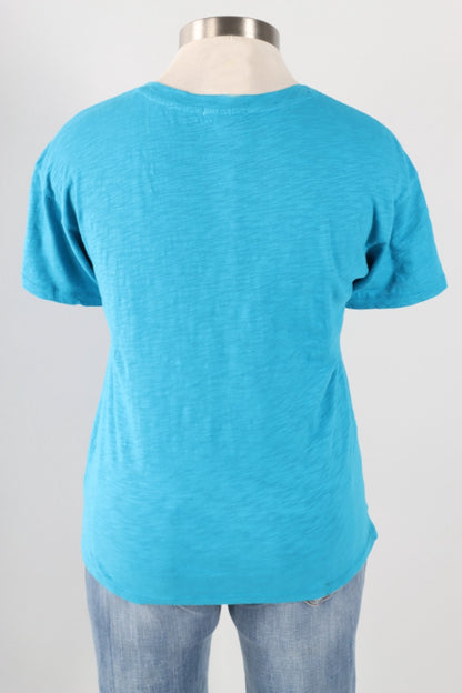 V-Neck Boxy Tee - Sea Siren