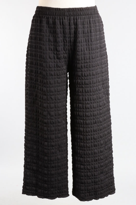 Wide Leg Pant - Black Pebble