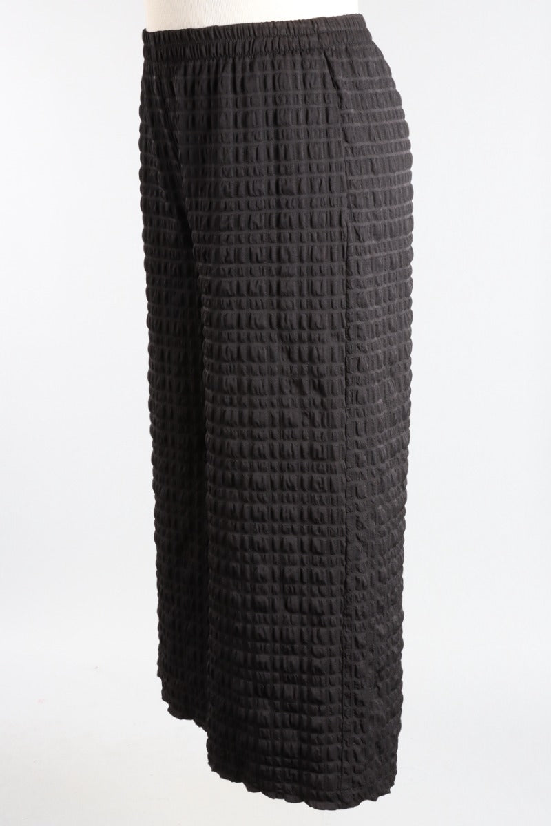 Wide Leg Pant - Black Pebble