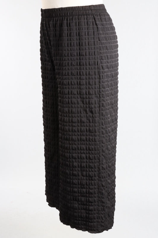 Wide Leg Pant - Black Pebble