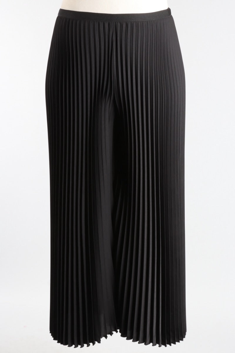 Eve Plissé Palazzo Pant - Black