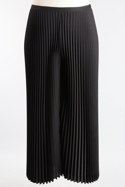 Eve Plissé Palazzo Pant - Black