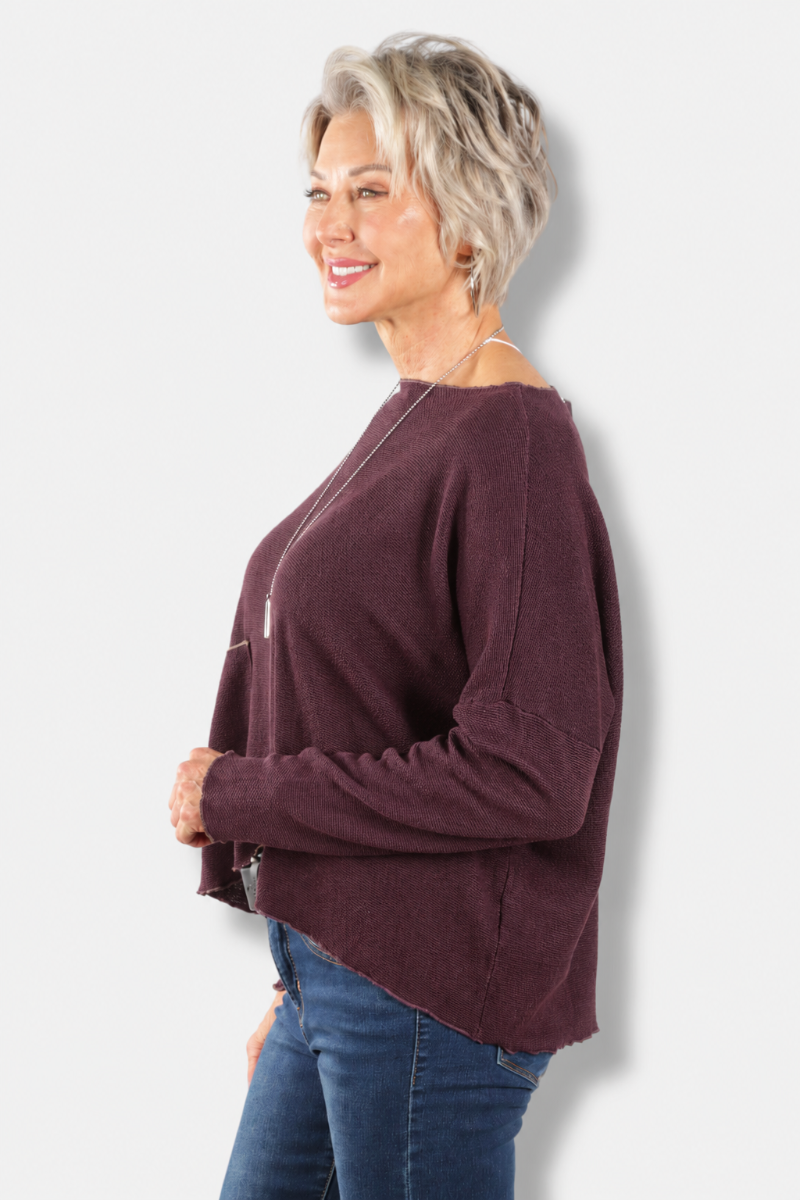 Osize Pocket Pullover - Cinnebark