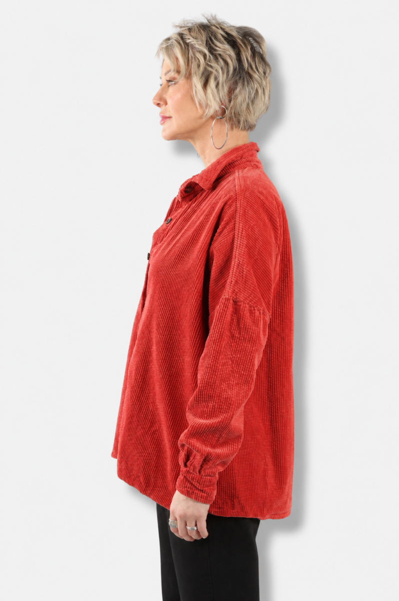 CUT LOOSE CUT LOOSE 1896630-2607 OVRSZD SHIRT CHILI