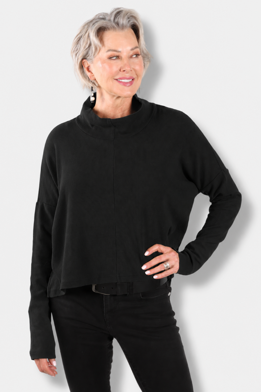 Taos Shirt - Black Mini Thermal 