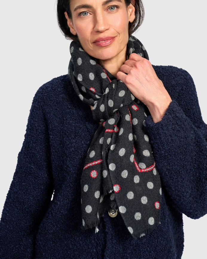 Patty Scarf - Midnight Dot