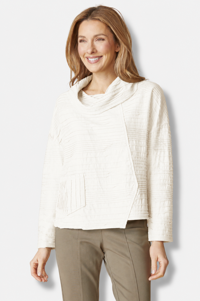 Cowl Pullover - Winter White 