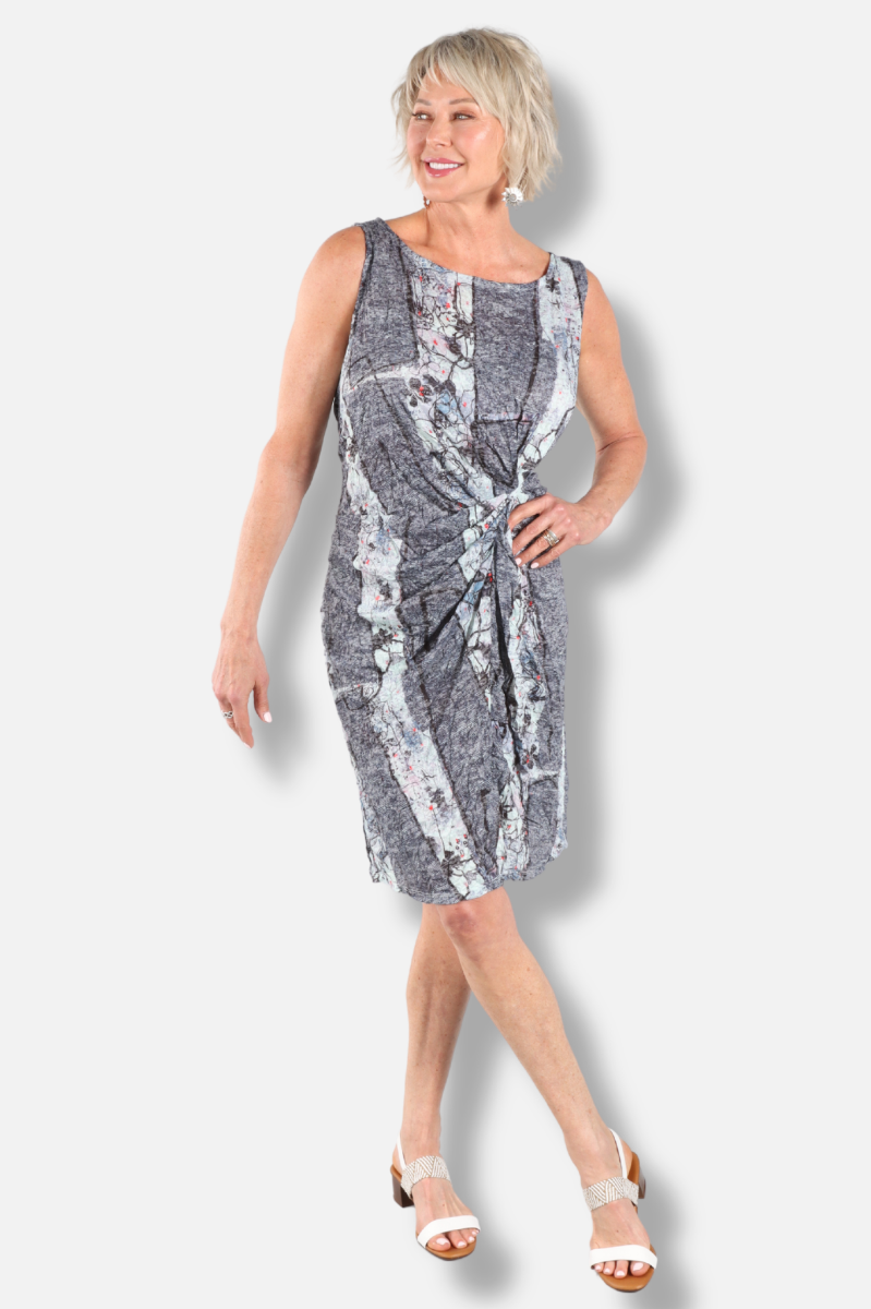 Gathered Dress - Whispering Wildflower
