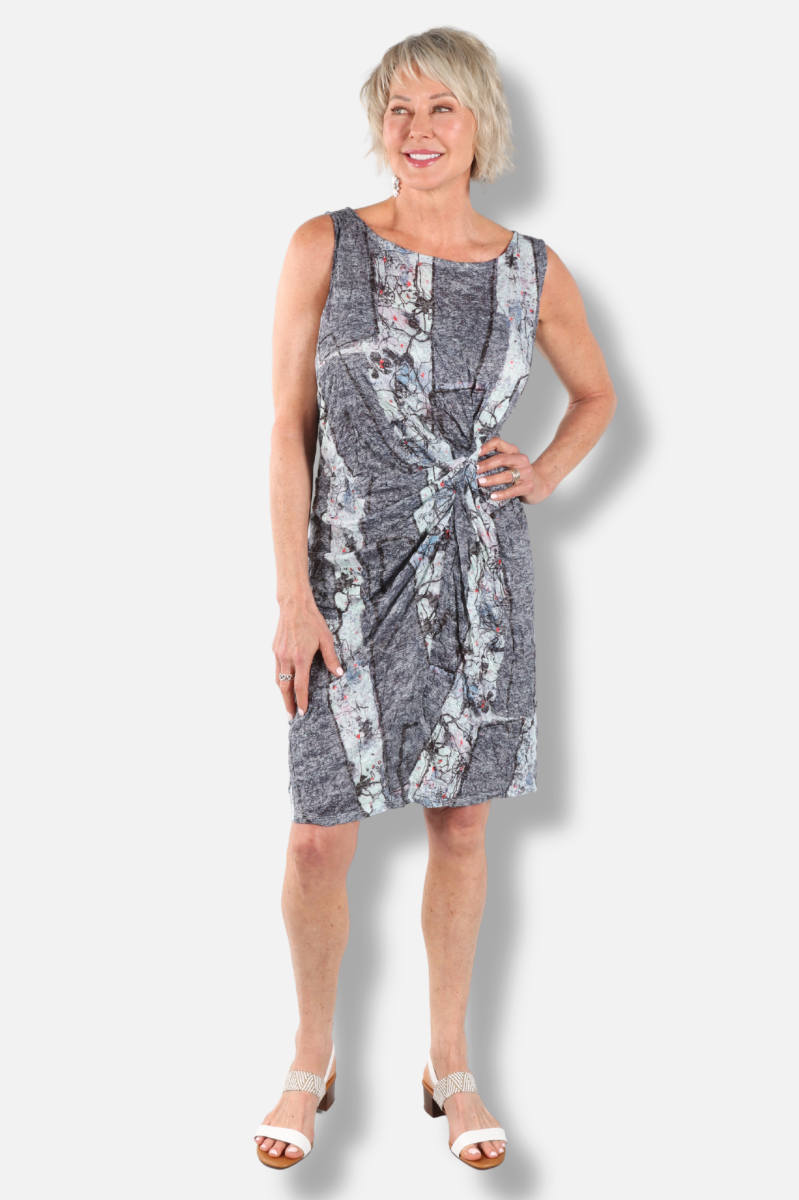 Gathered Dress - Whispering Wildflower