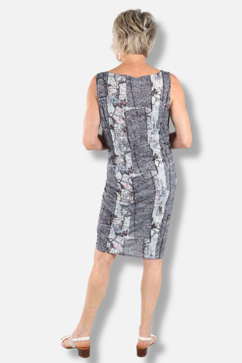 Gathered Dress - Whispering Wildflower