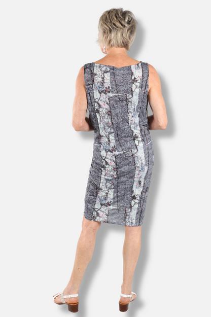 Gathered Dress - Whispering Wildflower