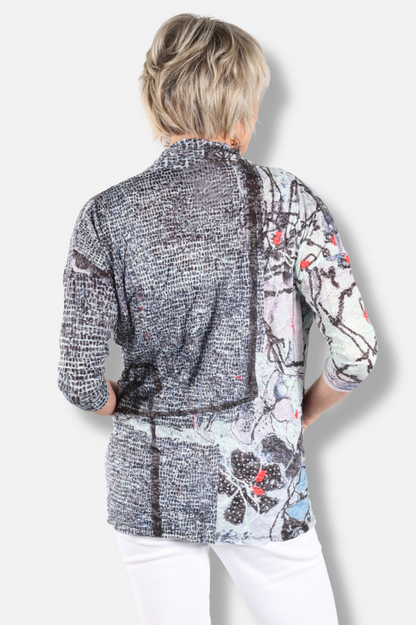 Open Front Jacket - Whispering Wildflower 