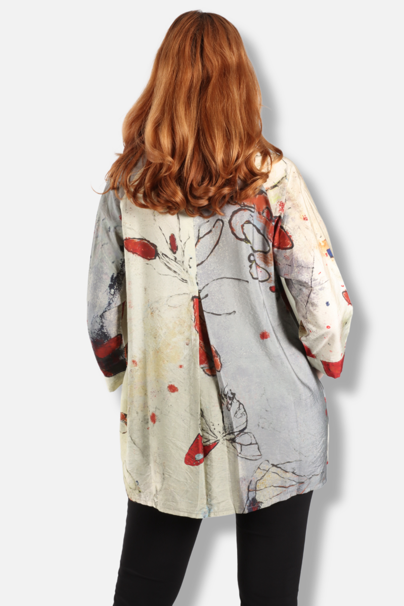Button Shirt - Butterfly Abstract 