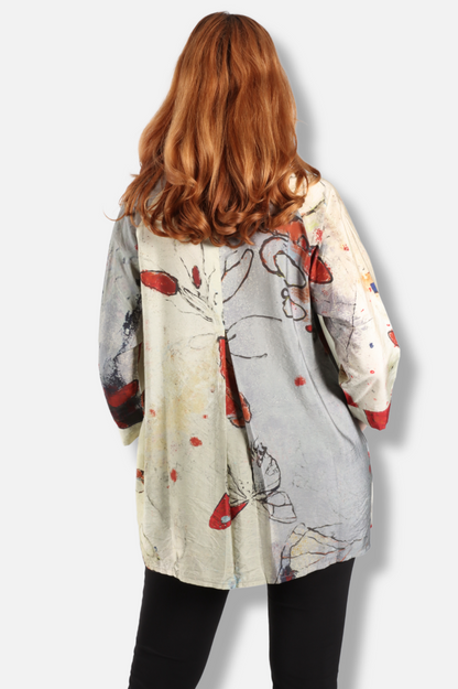 Button Shirt - Butterfly Abstract 