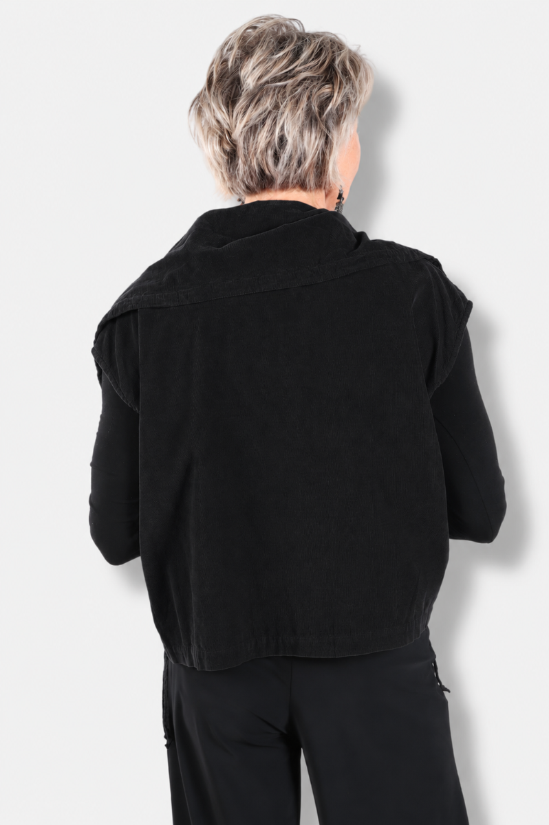 Irene Vest - Black Corduroy