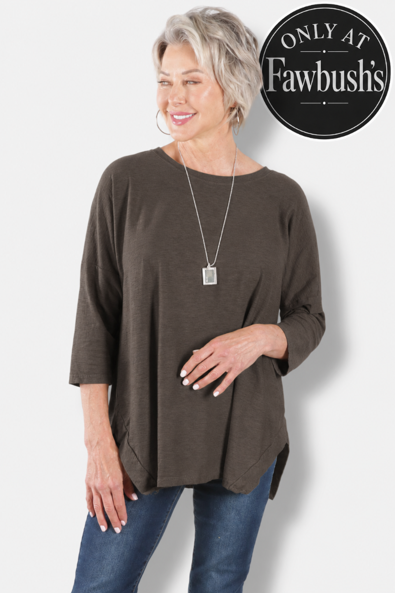 Osize Boxy Top - Chocolate