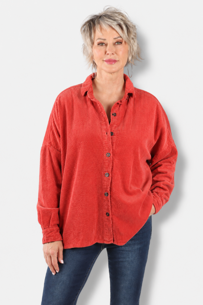CUT LOOSE CUT LOOSE 1896630-2607 OVRSZD SHIRT CHILI