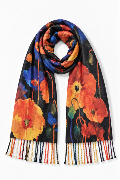 Living Life Floral & Join Hands Open Heart Scarf