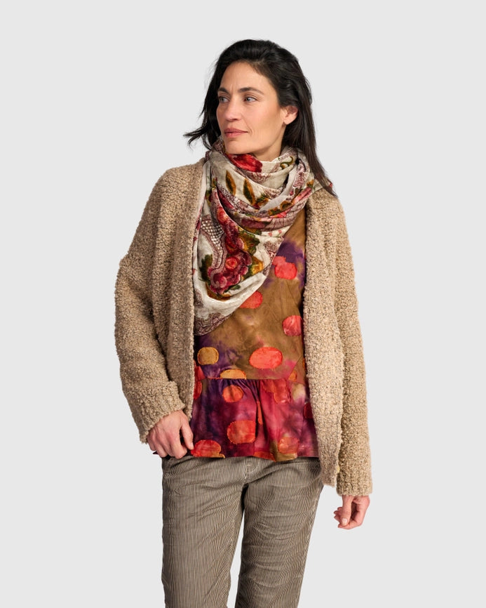 Mango Velvet Scarf - Almond Botanic