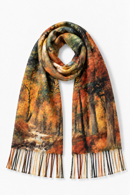Fall Leaves & Wheat Fields Scarf