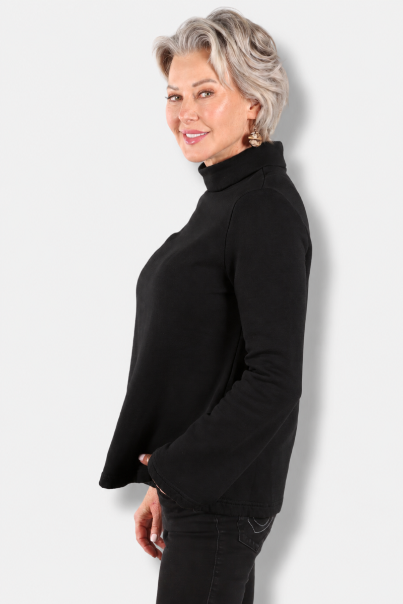 Marla Shirt - Black Fleece