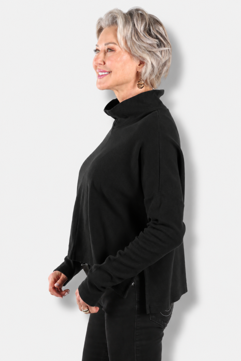 Taos Shirt - Black Mini Thermal 